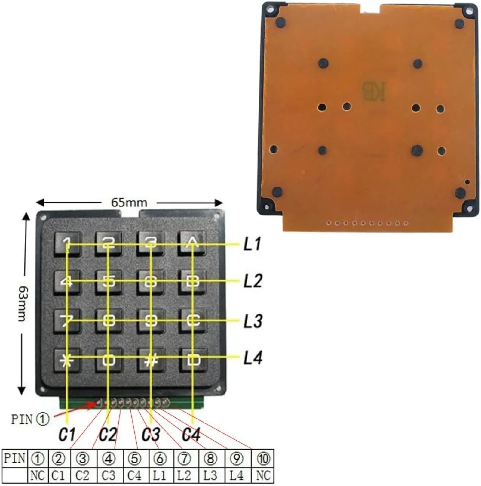 4x4 Matrix Membrane Keypad 16  - Arduino Kit review and price