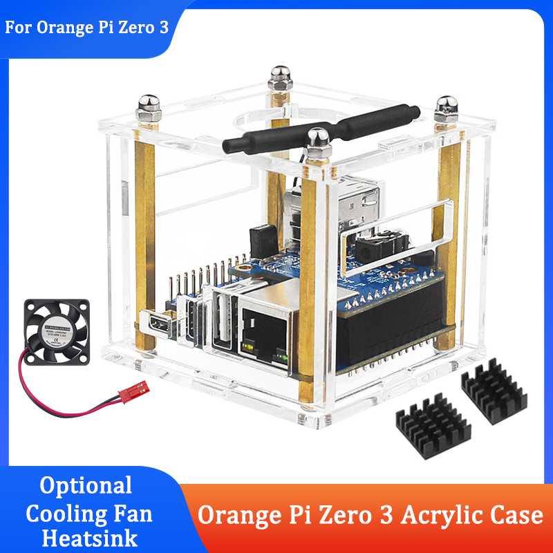 Orange Pi Zero 3 Acrylic Case  - Pi Power Supply review and price