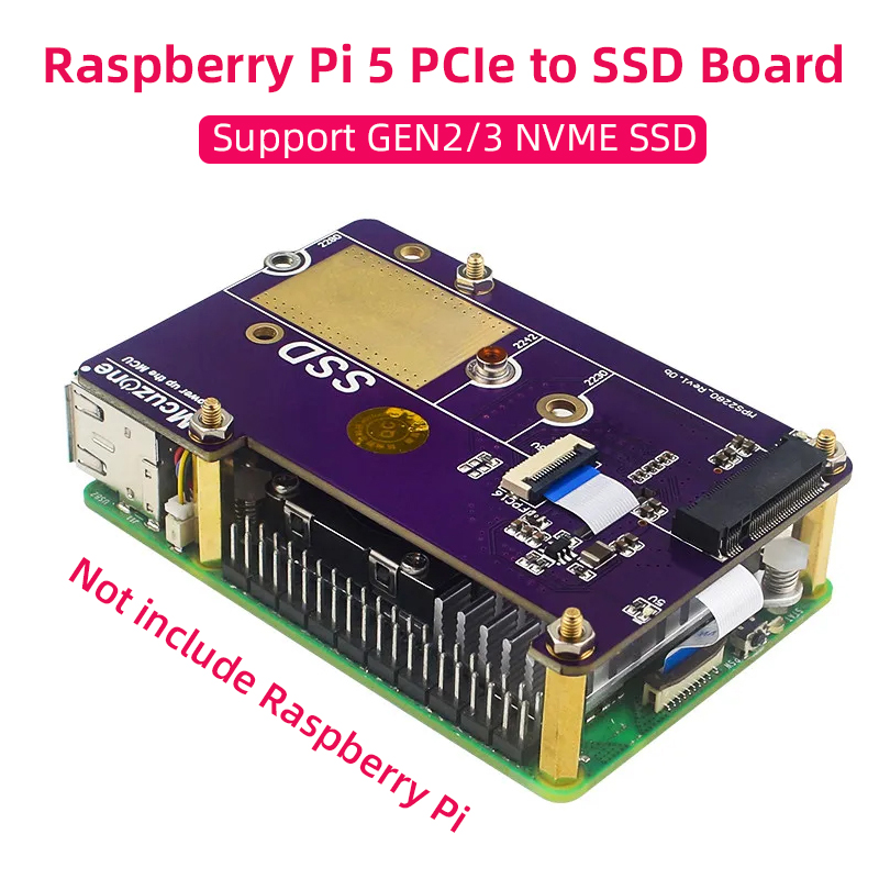 Raspberry Pi 5 PCIe to M.2 NVM - Pi Cooler review and price