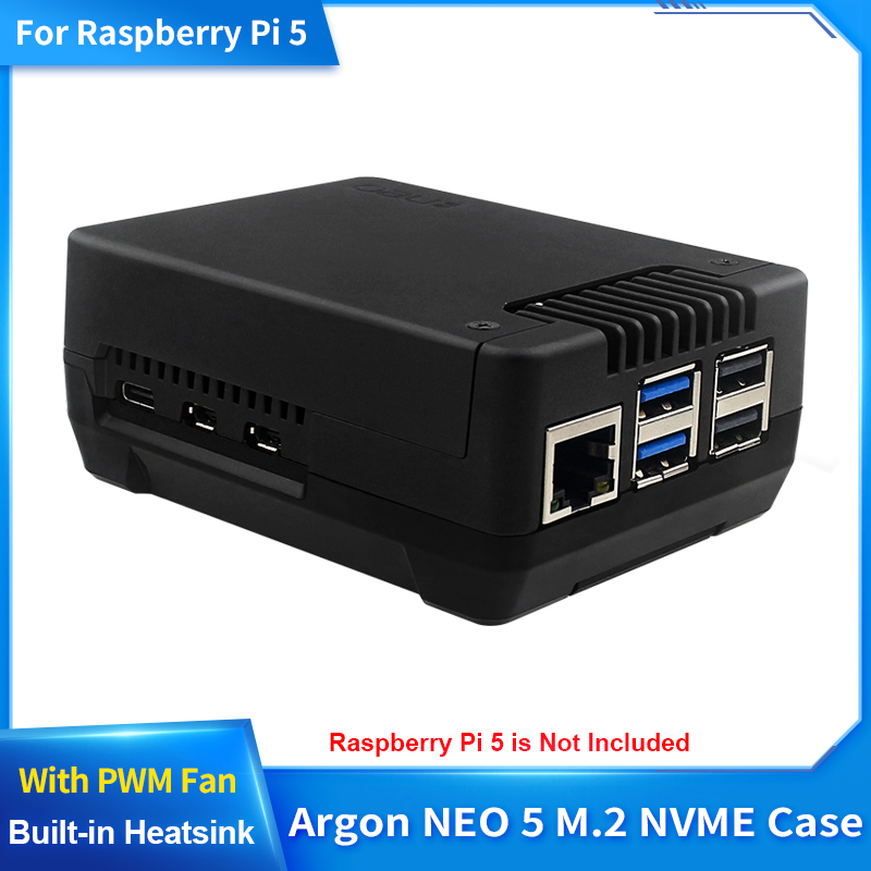 Argon NEO 5 M.2 NVME PCIE Case - Pi 5 Case review and price